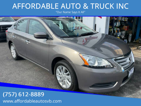 2015 Nissan Sentra for sale at AFFORDABLE AUTO & TRUCK INC in Virginia Beach VA