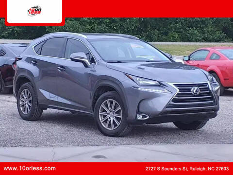 2017 Lexus NX 200t for sale at J T Auto Group - 10orless.com in Raleigh NC