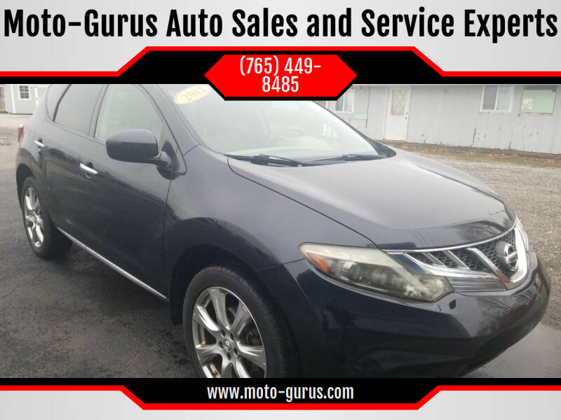 2012 Nissan Murano for sale at Moto-Gurus Auto Sales and Service Experts in Lafayette IN