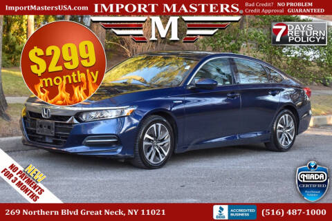 2019 Honda Accord Hybrid for sale at Import Masters in Great Neck NY