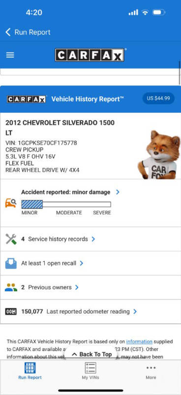 2012 Chevrolet Silverado 1500 LT