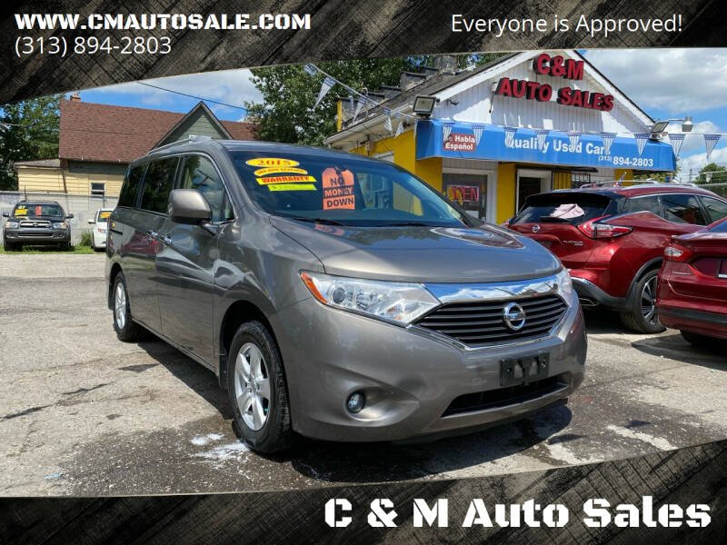 2015 Nissan Quest for sale at C & M Auto Sales in Detroit MI