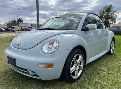 2005 Volkswagen New Beetle Convertible for sale at Auto Whim in Miami FL