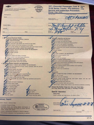 1971 Chevrolet Camaro