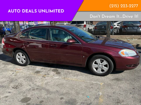 2007 Chevrolet Impala for sale at AUTO DEALS UNLIMITED in Philadelphia PA