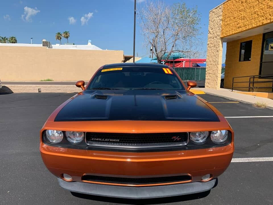 Orange 2011 Dodge Challenger R/T R/T 2dr Coupe 2