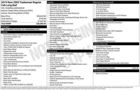 2019 RAM 2500 Tradesman
