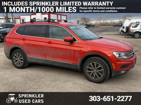 2018 Volkswagen Tiguan for sale at Sprinkler Used Cars in Longmont CO