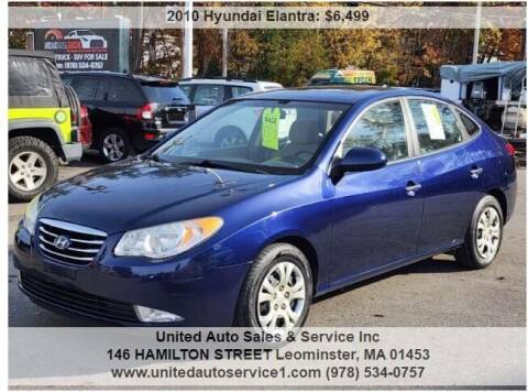 2010 Hyundai Elantra for sale at United Auto Sales & Service Inc in Leominster MA