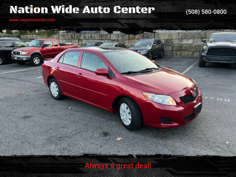 2009 Toyota Corolla for sale at Nation Wide Auto Center in Brockton MA