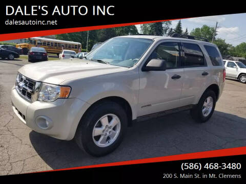 2008 Ford Escape for sale at DALE'S AUTO INC in Mount Clemens MI