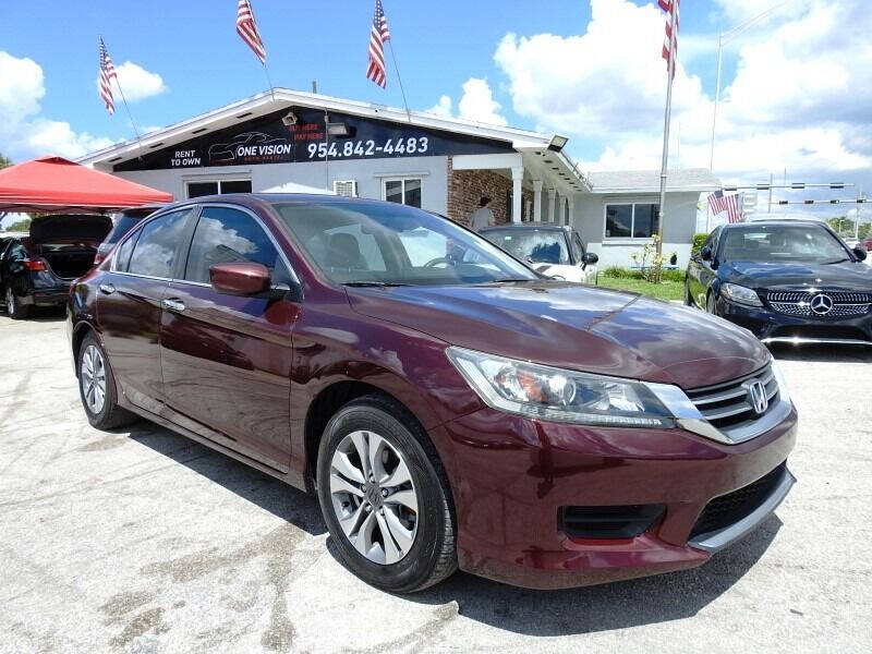 2014 Honda Accord for sale at One Vision Auto in Hollywood FL
