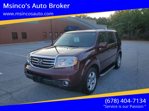 2014 Honda Pilot for sale at Msinco's Auto Broker in Snellville GA