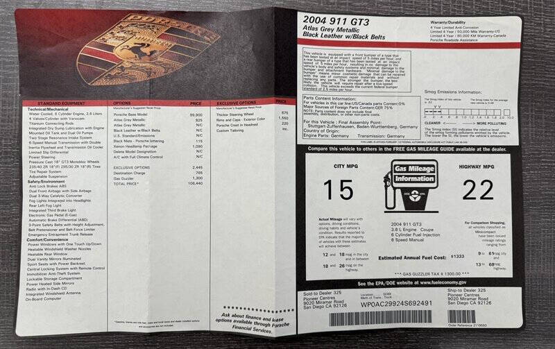 2004 Porsche 911 GT3
