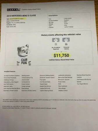 2010 Mercedes-Benz E-Class