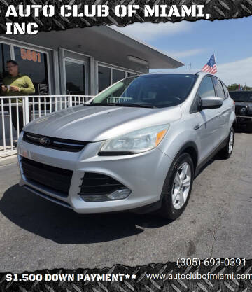 2015 Ford Escape for sale at AUTO CLUB OF MIAMI, INC in Miami FL