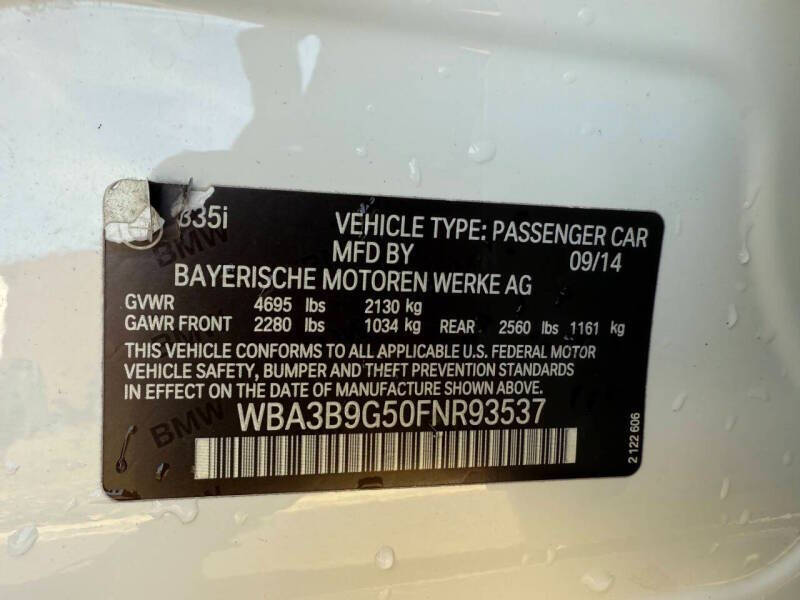 2015 BMW 3 Series 335i xDrive