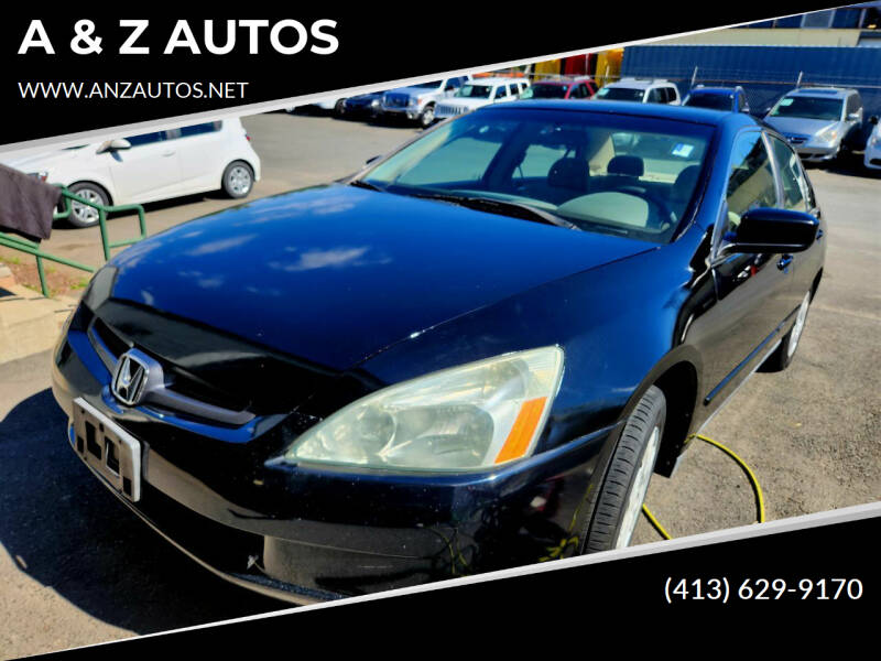 2005 Honda Accord for sale at A & Z AUTOS in Westfield MA