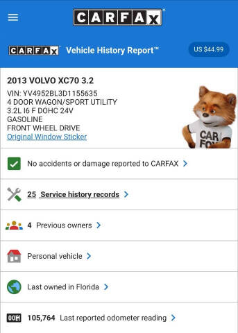 2013 Volvo XC70 3.2 Premier