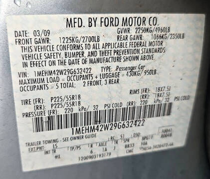 2009 Mercury Sable Premier