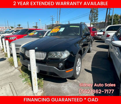 2007 BMW X3 for sale at Sidney Auto Sales in Downey CA