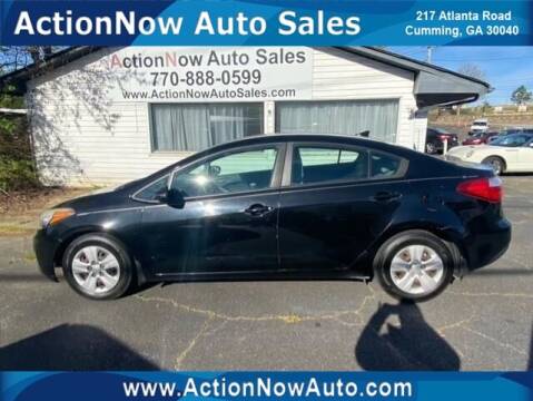 2016 Kia Forte for sale at ACTION NOW AUTO SALES in Cumming GA