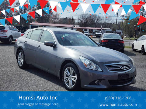 2010 Infiniti G37 Sedan for sale at Homsi Auto Inc in Kannapolis NC