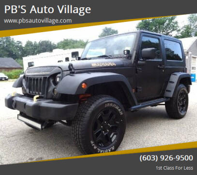 2007 Jeep Wrangler for sale at PB'S Auto Village in Hampton Falls NH