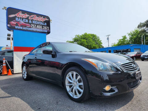 2013 Infiniti G37 Coupe for sale at Auto Outlet Sales and Rentals in Norfolk VA