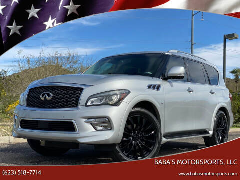 2015 Infiniti QX80 for sale at Baba's Motorsports, LLC in Phoenix AZ