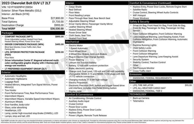 2023 Chevrolet Bolt EUV LT