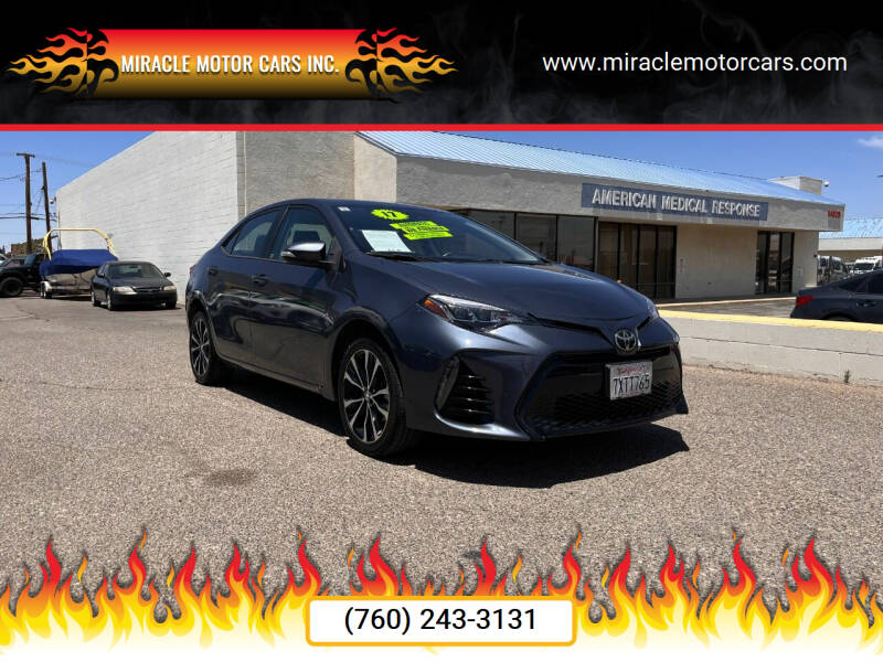 2017 Toyota Corolla for sale at Miracle Motor Cars Inc. in Victorville CA