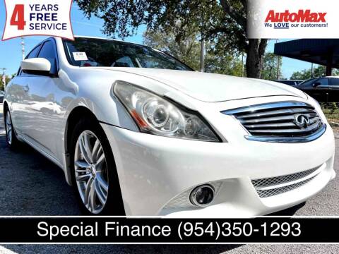 2013 Infiniti G37 Sedan for sale at Auto Max in Hollywood FL