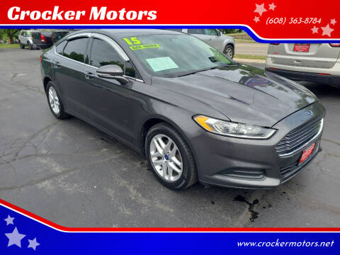 2015 Ford Fusion for sale at Crocker Motors in Beloit WI