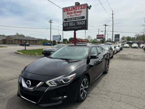 2016 Nissan Maxima for sale at Unlimited Auto Group in West Chester OH