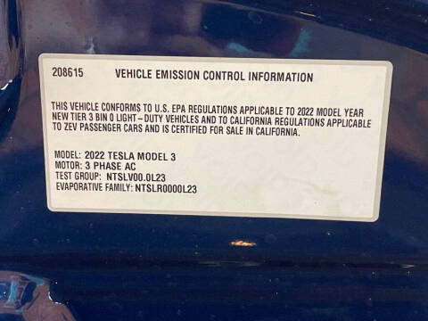 2022 Tesla Model 3 Long Range