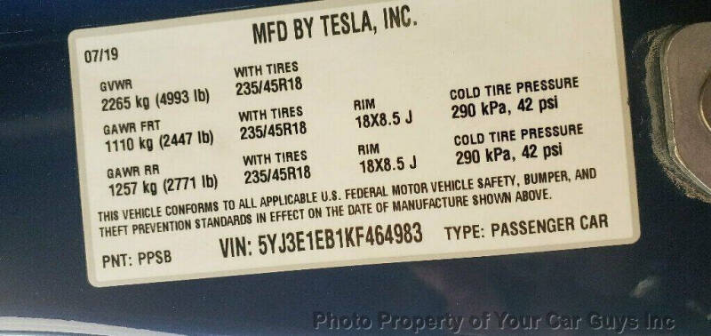 2019 Tesla Model 3
