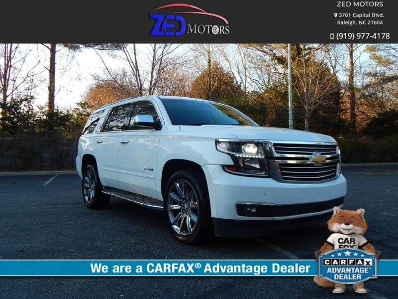 2015 Chevrolet Tahoe for sale at Zed Motors in Raleigh NC