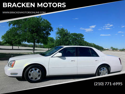 2004 Cadillac DeVille for sale at BRACKEN MOTORS in San Antonio TX