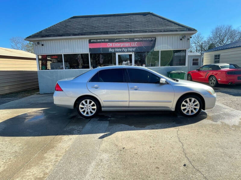 2007 Honda Accord for sale at C&W Enterprises LLC in Williamston SC