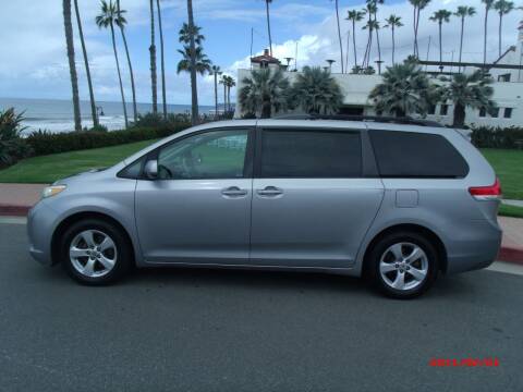 2012 Toyota Sienna for sale at OCEAN AUTO SALES in San Clemente CA