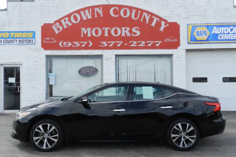 2016 Nissan Maxima for sale at Brown County Motors in Russellville OH