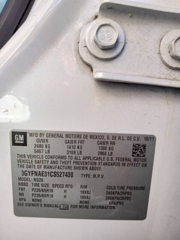 2012 Cadillac SRX Luxury Collection