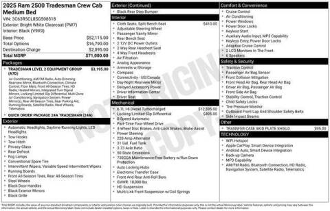 2025 RAM 2500 Tradesman