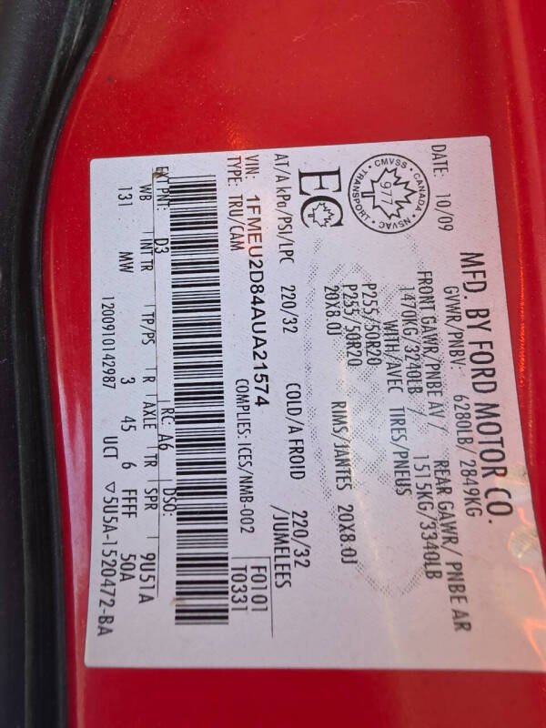 2010 Ford Explorer Sport Trac Limited