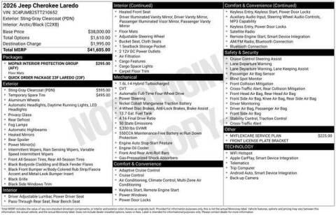 2026 Jeep Cherokee Laredo