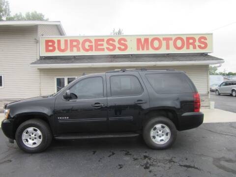 2013 Chevrolet Tahoe for sale at Burgess Motors Inc in Michigan City IN