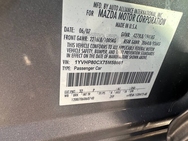 2007 Mazda MAZDA6 i Sport