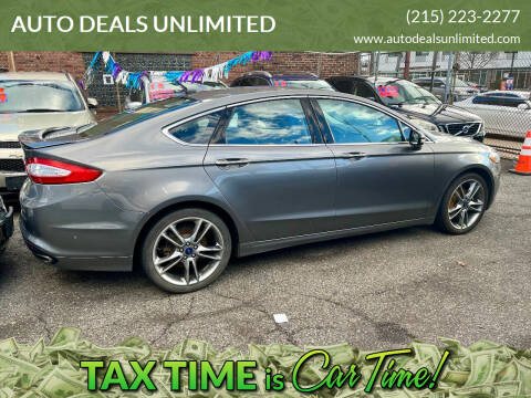2014 Ford Fusion for sale at AUTO DEALS UNLIMITED in Philadelphia PA