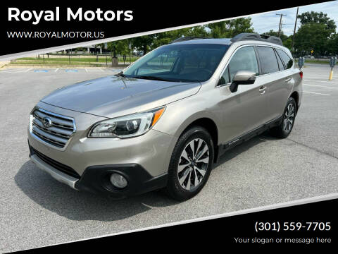 2015 Subaru Outback for sale at Royal Motors in Hyattsville MD